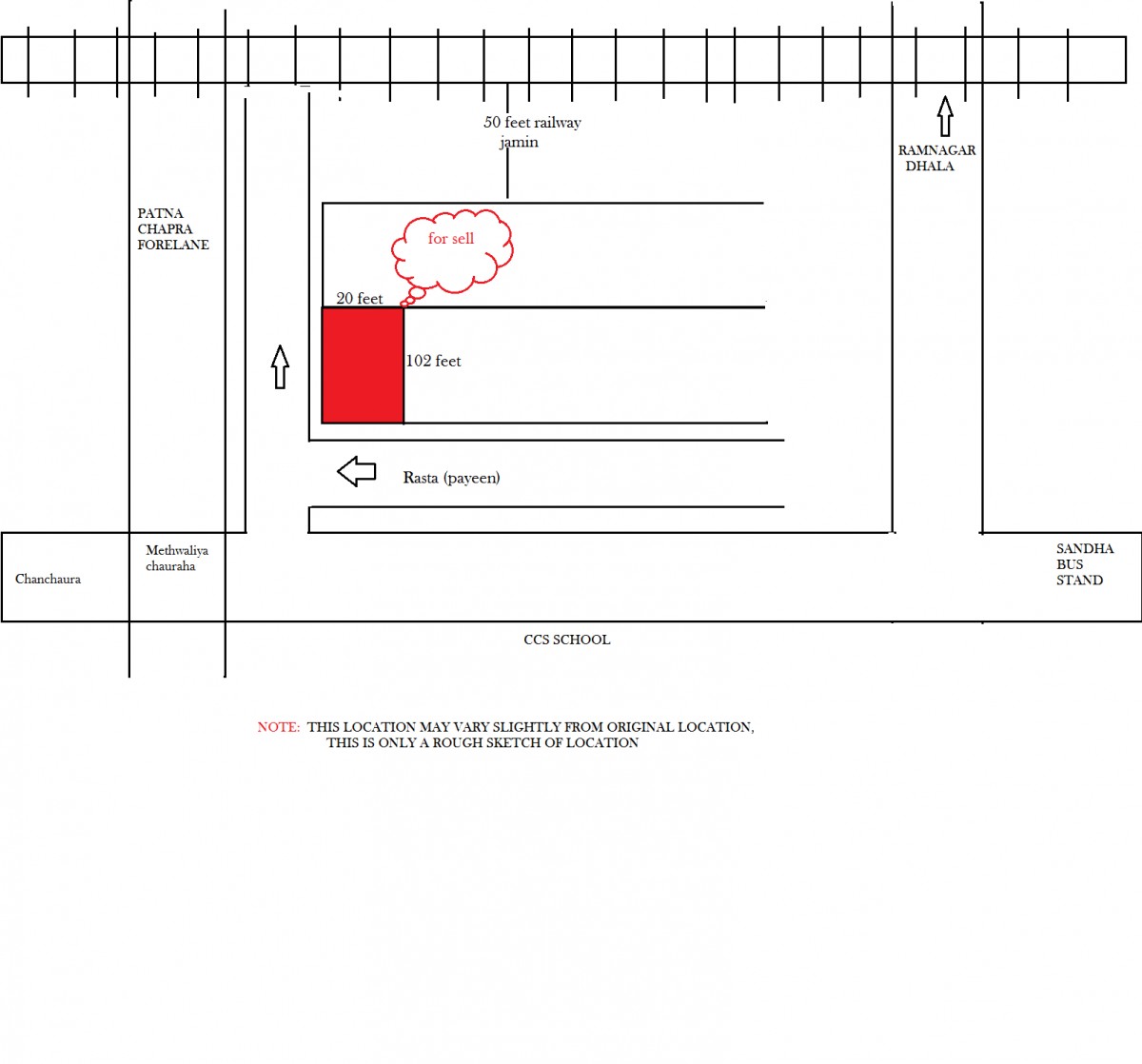 Residential Plot In Ramnagar Chapra ,near Chapra Patna Fore Lane